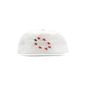 The Texan white western 5-panel cap with embroidered red and navy stars